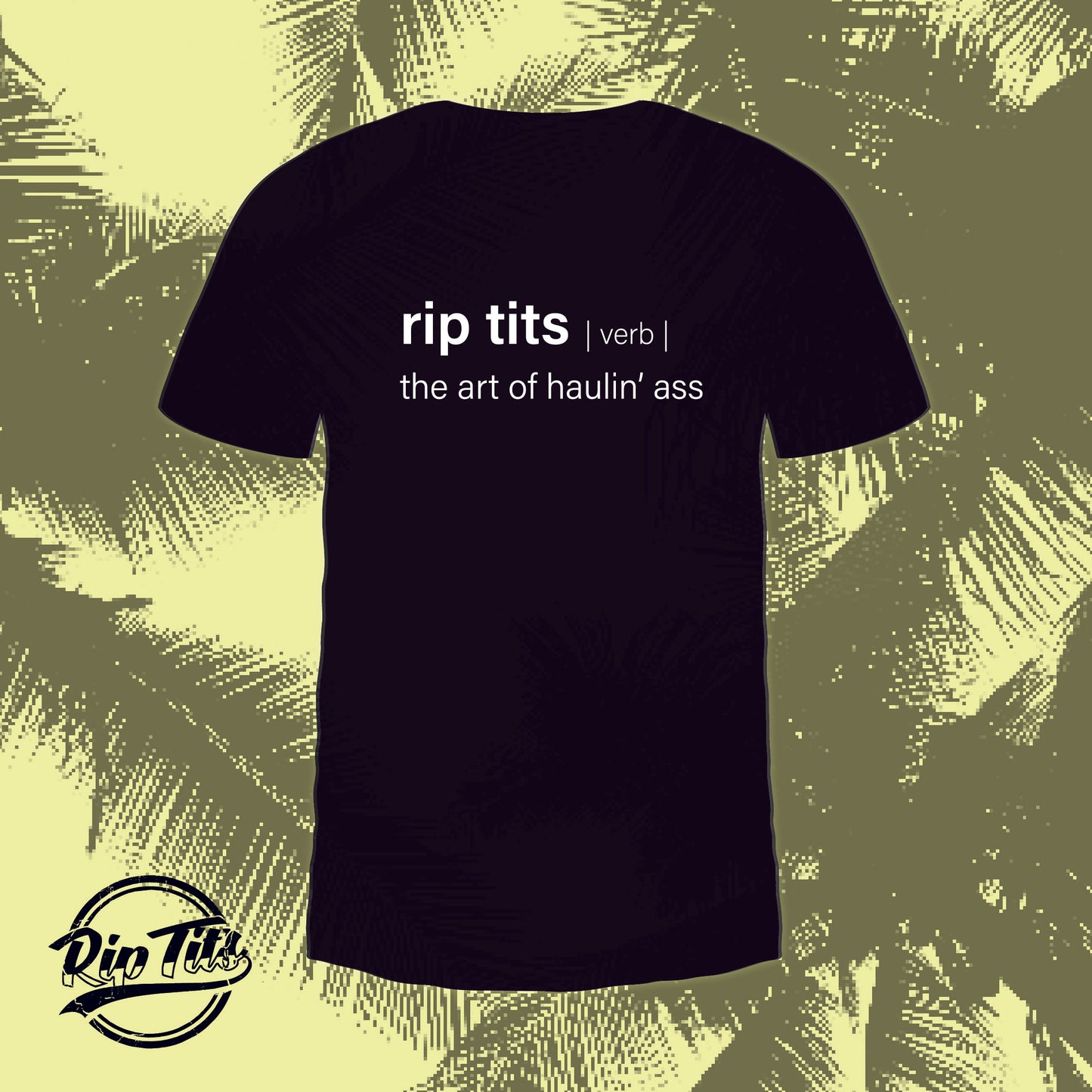 Mens black racing t-shirt. Haulin' ass tshirt.